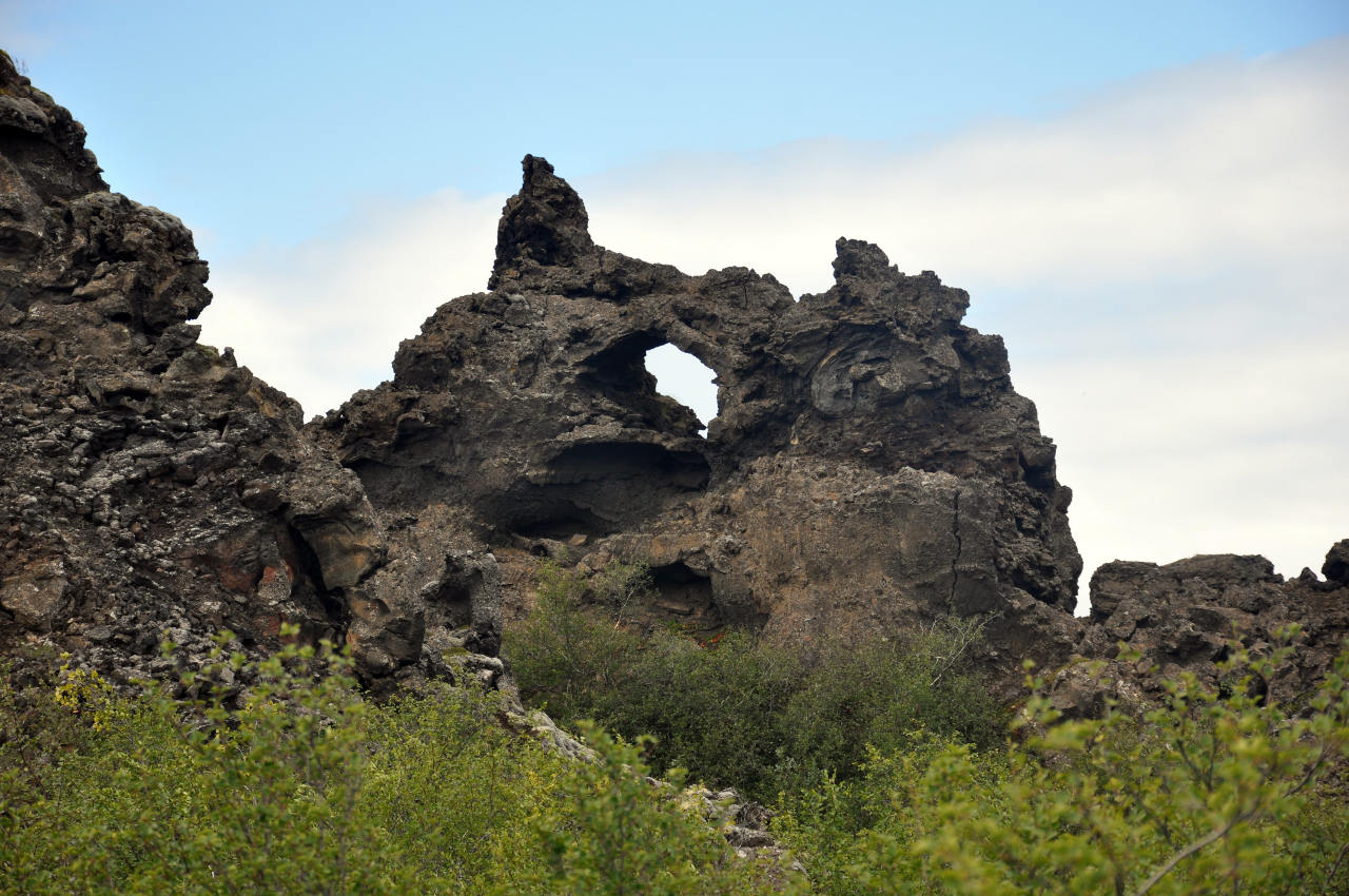 Окрестности озера Миватн, image of landscape/habitat.