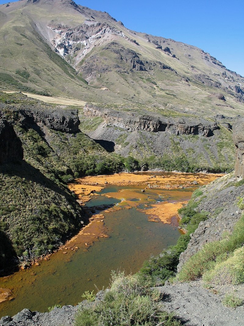 Национальный парк Copahue, изображение ландшафта.