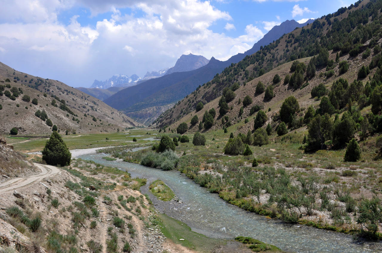 Долина реки Чапдара, изображение ландшафта.