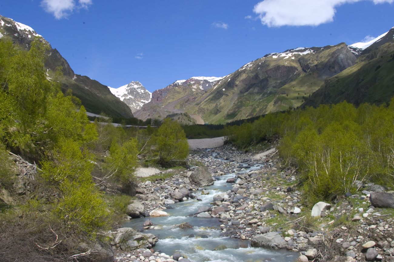 Долина реки Азау, image of landscape/habitat.