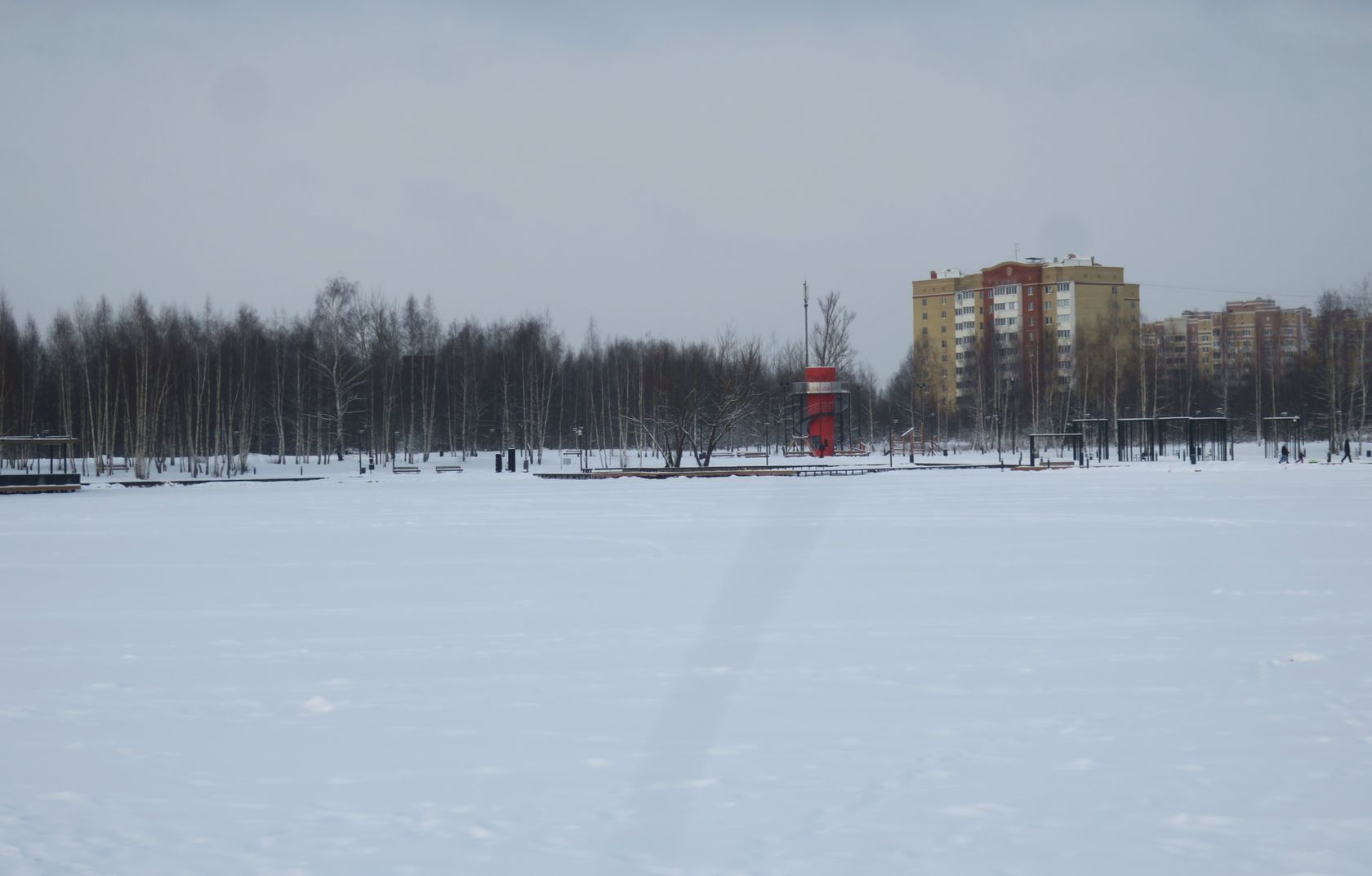 Стахановское озеро, изображение ландшафта.