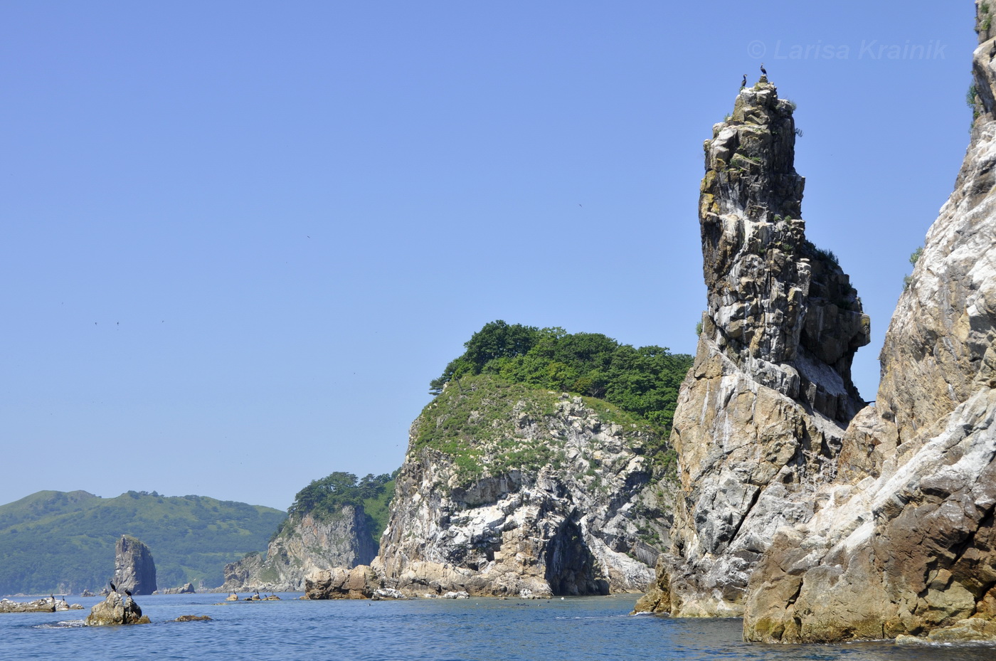 Мыс Сосновый и кекуры Бакланьи, image of landscape/habitat.