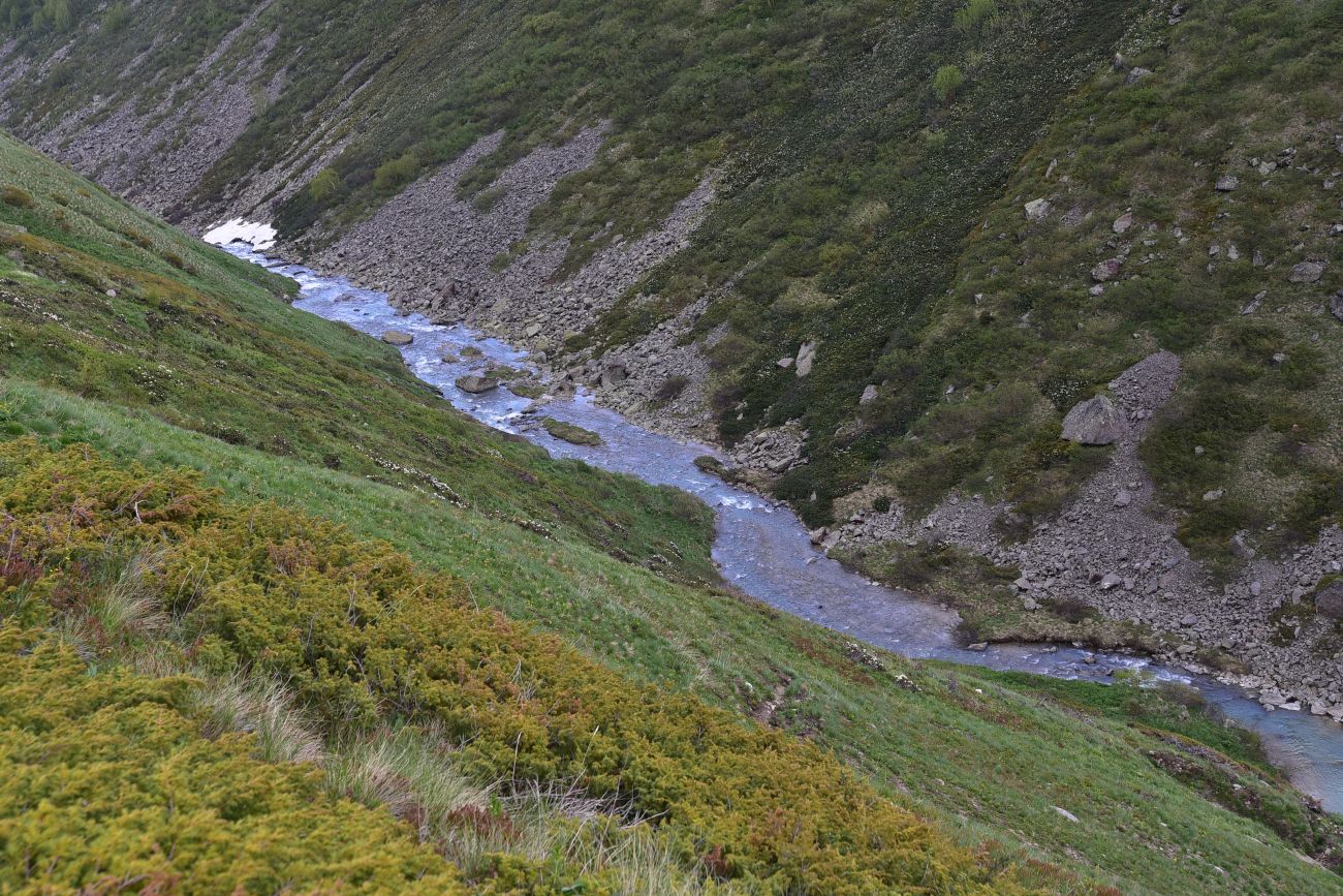 Долина реки Донгуз-Орун, изображение ландшафта.