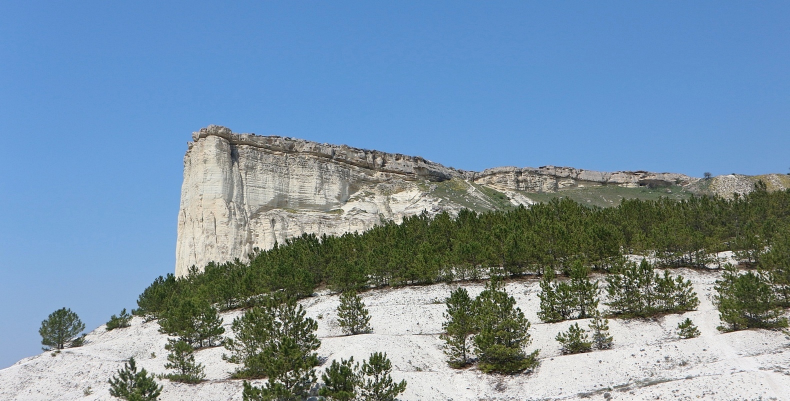 Белая Скала (Ак-Кая), image of landscape/habitat.