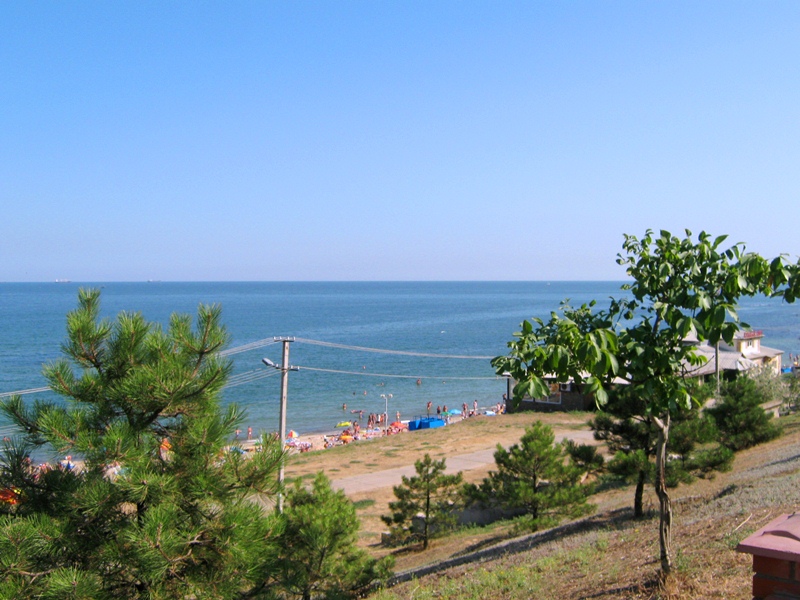 Черноморское побережье, изображение ландшафта.