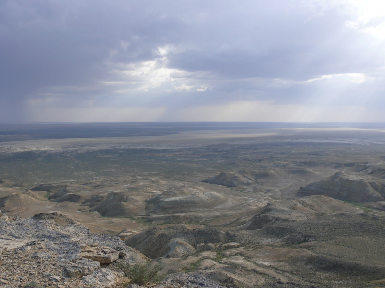 Западный чинк плато Устюрт, image of landscape/habitat.