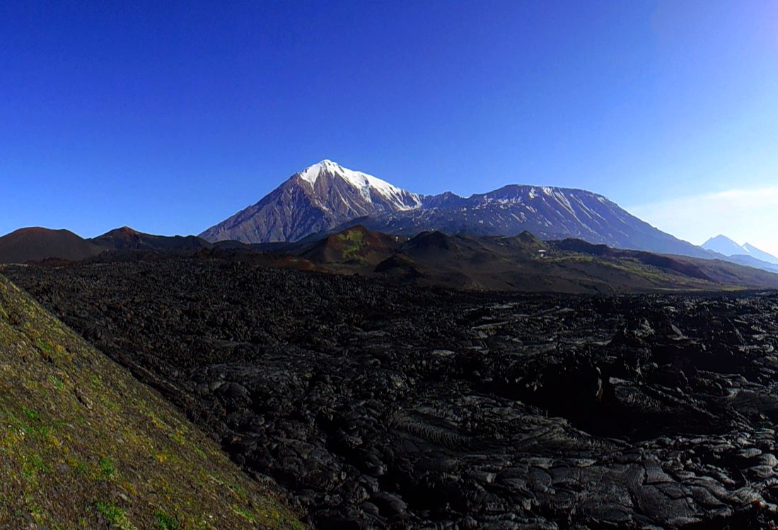 Вулкан Плоский Толбачик, изображение ландшафта.
