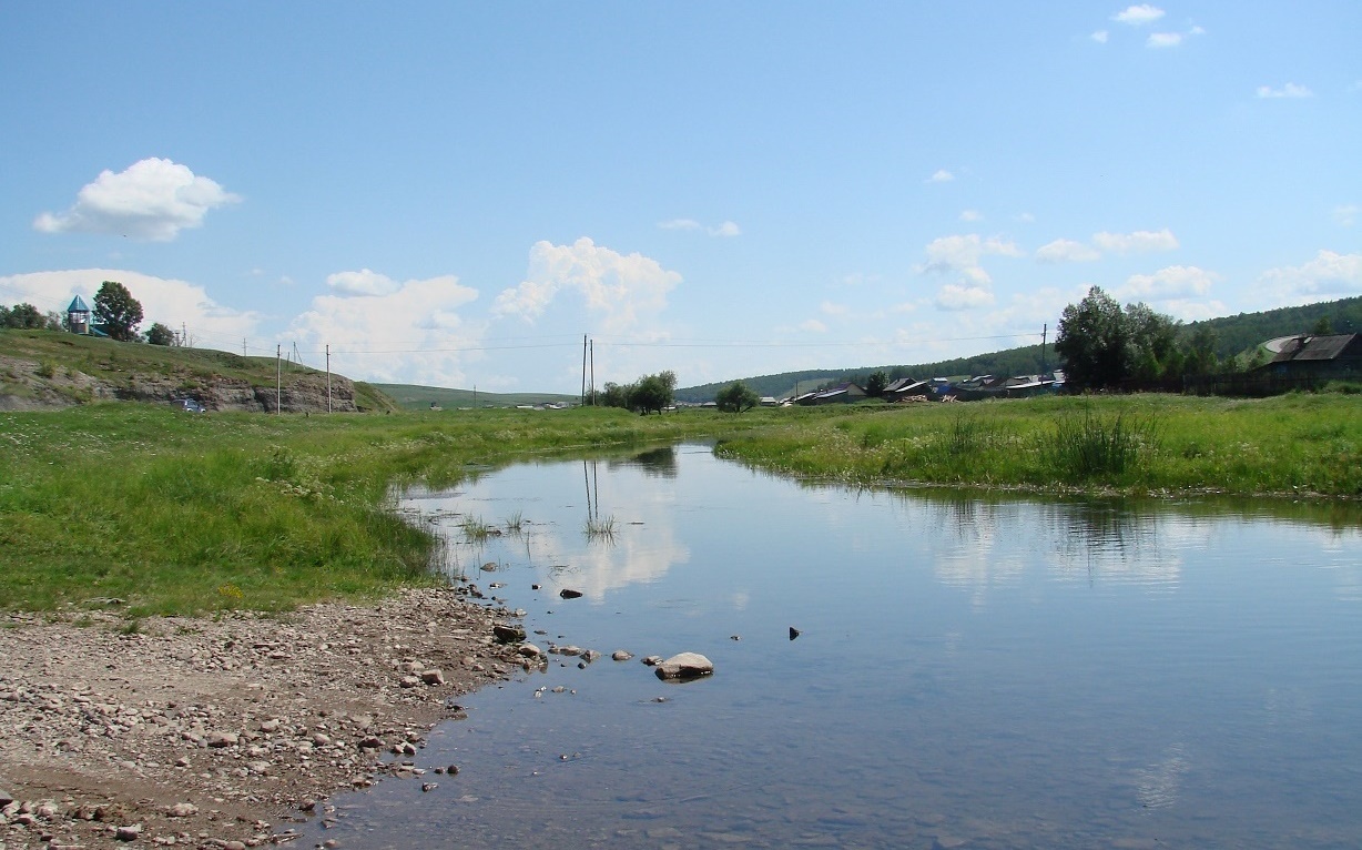 Село Бохан, изображение ландшафта.