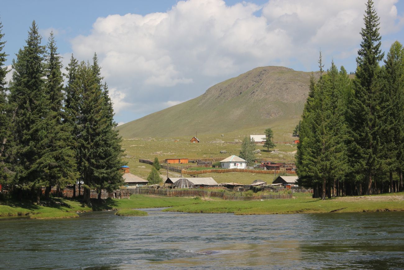 Село Улаган, изображение ландшафта.