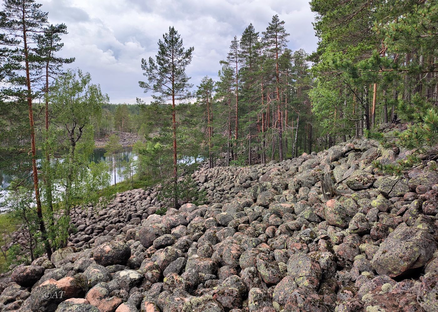 Озера Лоухенпяянламмет, изображение ландшафта.