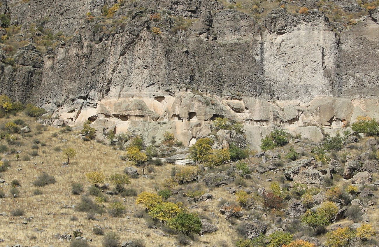 Пещерный монастырь Вардзиа, изображение ландшафта.